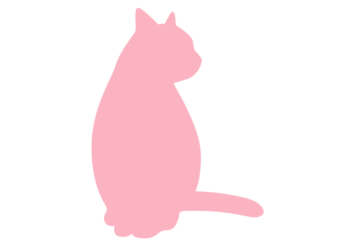 ネコ（猫）のシルエット形状枠