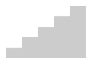 階段（平面的なステップアップ図）
