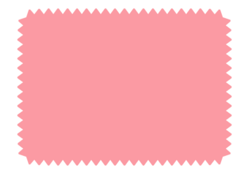 ギザギザ枠（ピンク色の長方形）