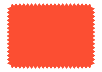 ギザギザ枠（赤色の長方形）