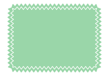 ギザギザ枠（黄緑色の長方形）