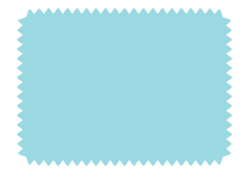 ギザギザ枠（水色の長方形）