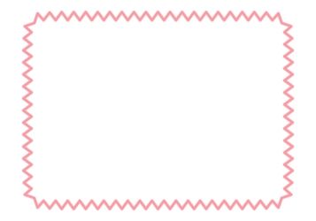 ギザギザ枠（ピンク色の長方形）