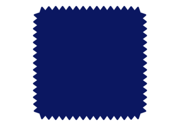 ギザギザ枠（紺色の正方形）