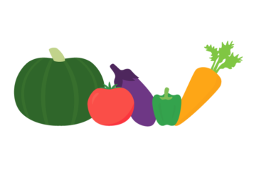 野菜の飾り罫線