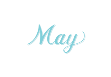 「5月（May）」のカリグラフィー文字