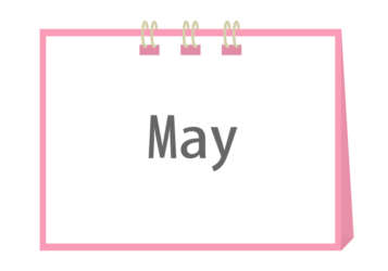 「5月（May）」のカレンダー型文字