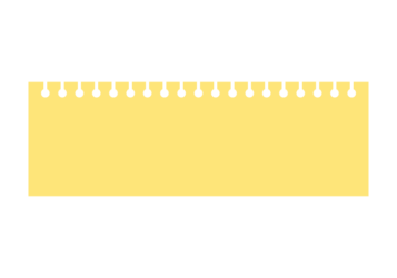 ノートの切れ端枠（黄色：見出し枠）