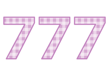 飾り数字「777」