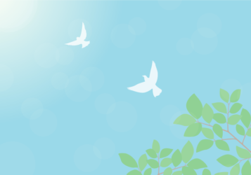 平和イメージ（白い鳩）