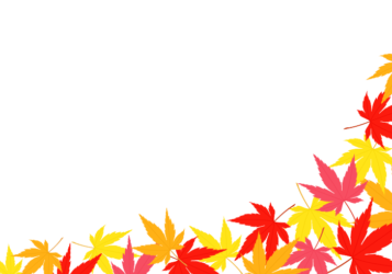 秋の紅葉の下部装飾フレーム