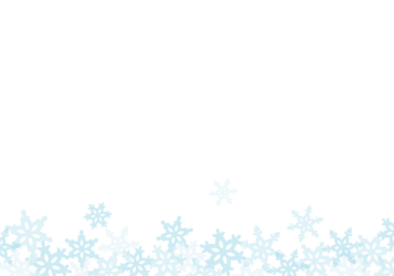 雪の結晶の下部装飾フレーム