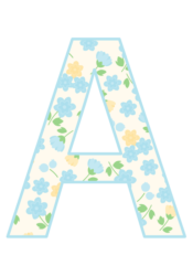 アルファベット「A」