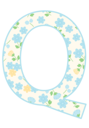 アルファベット「Q」