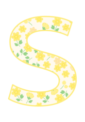 アルファベット「S」