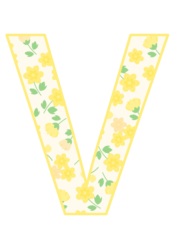 アルファベット「V」