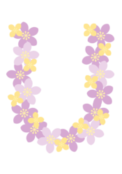 アルファベット「U」