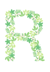 アルファベット「R」