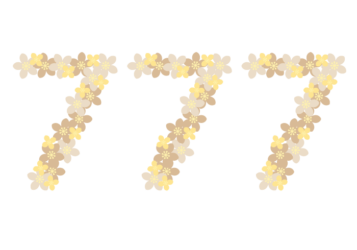 飾り数字「777」