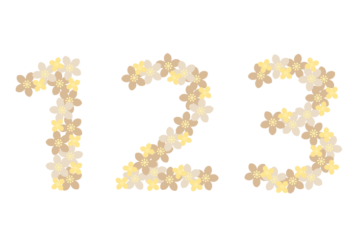 飾り数字「123」