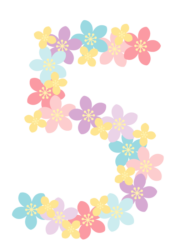 飾り数字「5」