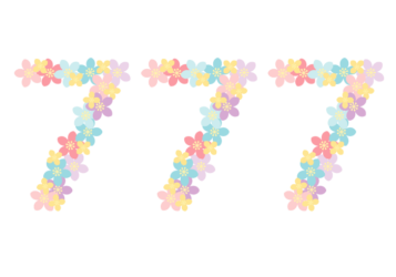 飾り数字「777」