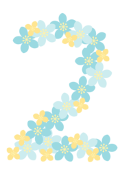 飾り数字「2」