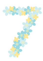飾り数字「7」