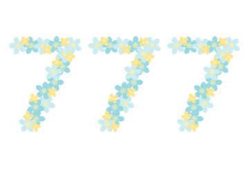飾り数字「777」