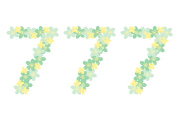 飾り数字「777」