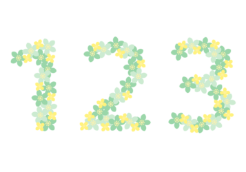 飾り数字「123」
