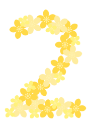 飾り数字「2」