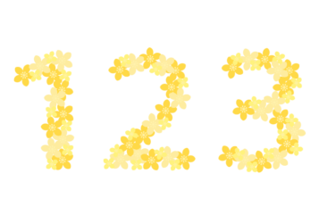 飾り数字「123」