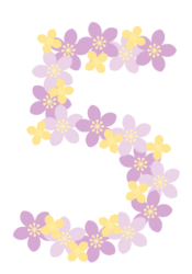 飾り数字「5」