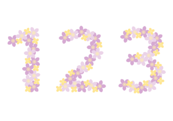 飾り数字「123」