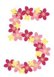 飾り数字「5」