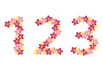 飾り数字「123」
