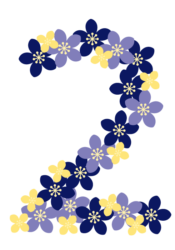 飾り数字「2」