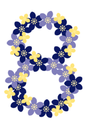 飾り数字「8」