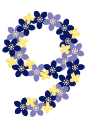 飾り数字「9」