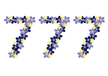 飾り数字「777」