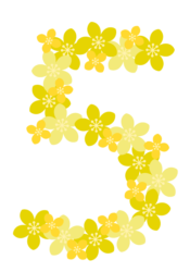 飾り数字「5」