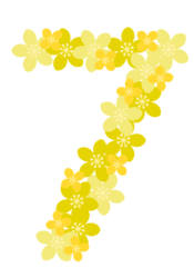 飾り数字「7」