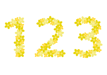 飾り数字「123」