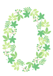 飾り数字「0」