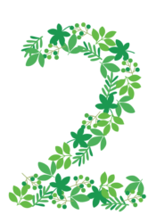 飾り数字「2」