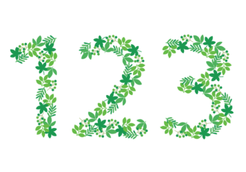 飾り数字「123」
