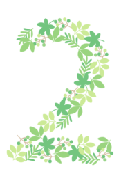飾り数字「2」
