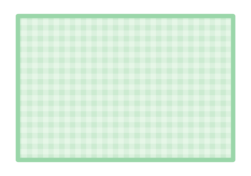 長方形フレーム（黄緑色のギンガムチェック模様）