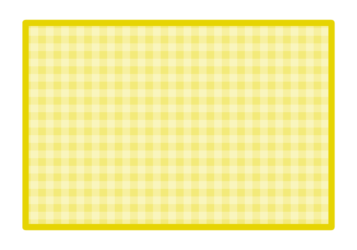 長方形フレーム（金色のギンガムチェック模様）
